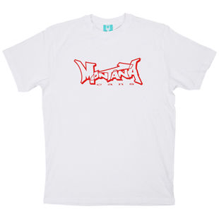 Montana Logo Shirt | red/white Take12 Graffiti Berlin
