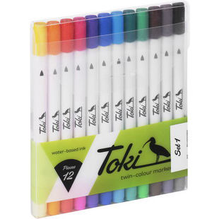 Toki Twin Color 12er 24 Farben Take12 Pen Stifte Marker Berlin